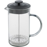 Cafeteira 600ml Prensa Francesa De Vidro Borossilicato E Tampa De Plástico Lyon Preta
